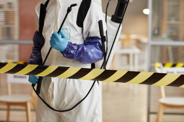 Professional Biohazard Cleanup technician working in Chatham, IL